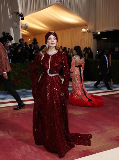 Jessica Chastain in Gucci