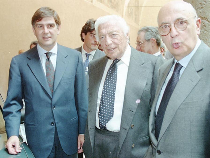  Con Gianni Agnelli nel 1993 a Roma (ANSA) 