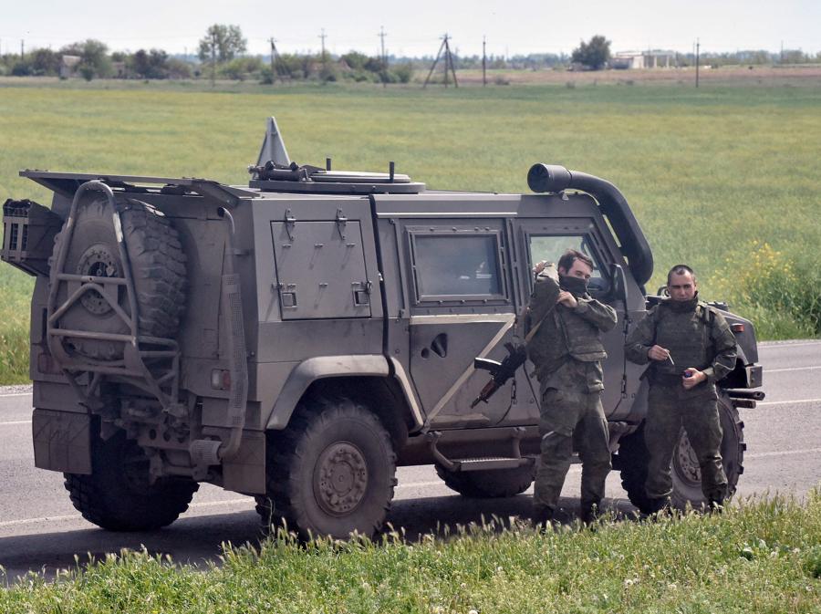 L’esercito russo nella regione di  Kherson (Photo by Olga Maltseva / AFP)