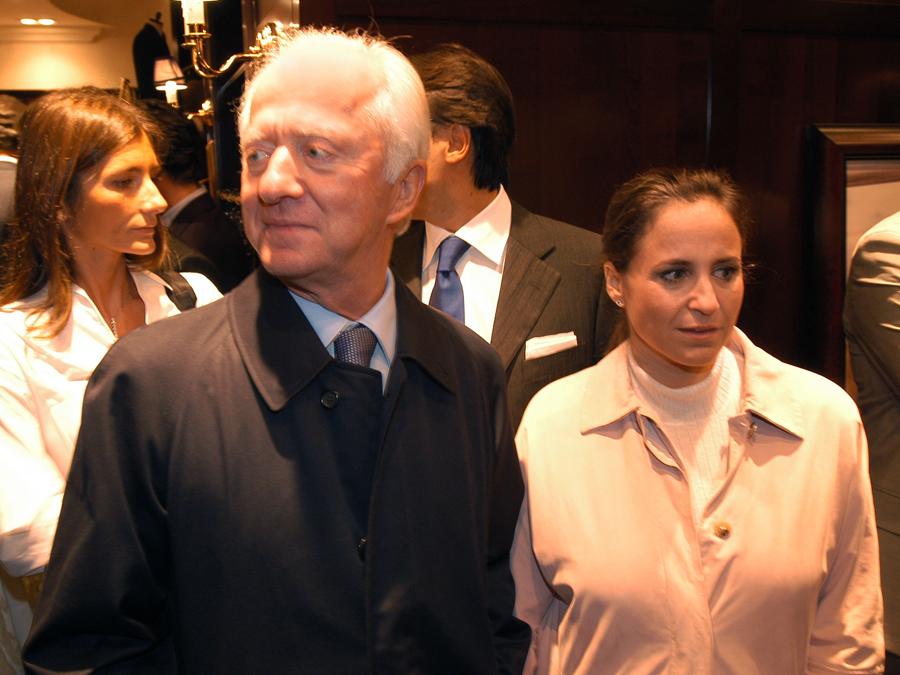 Leonardo Del Vecchio con la figlia Marisa. (Imagoeconomica)