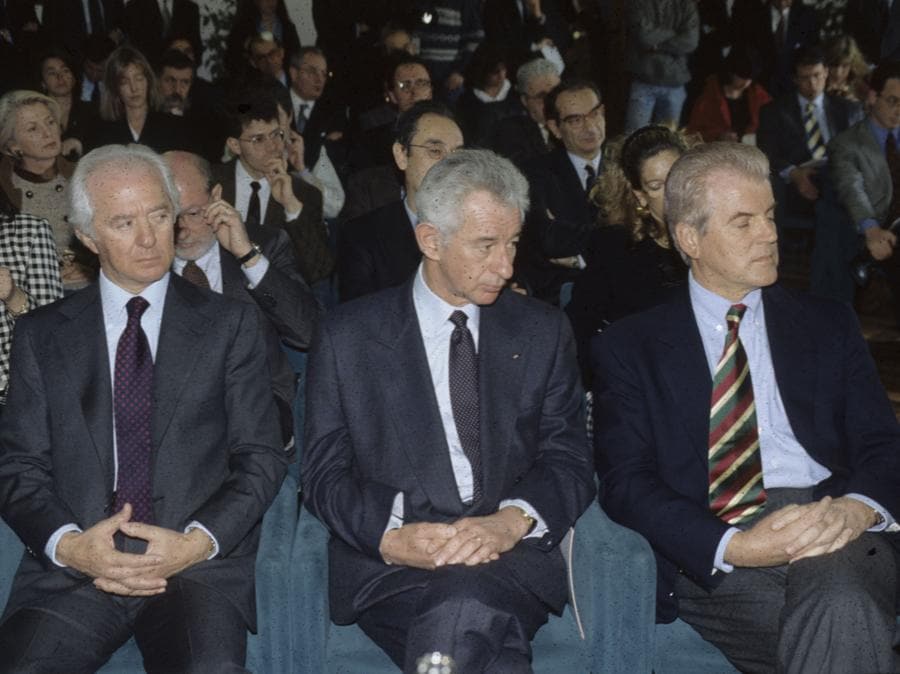 Leonardo Del Vecchio, Pietro Marzotto, Gilberto Benetton  (Imagoeconomica)