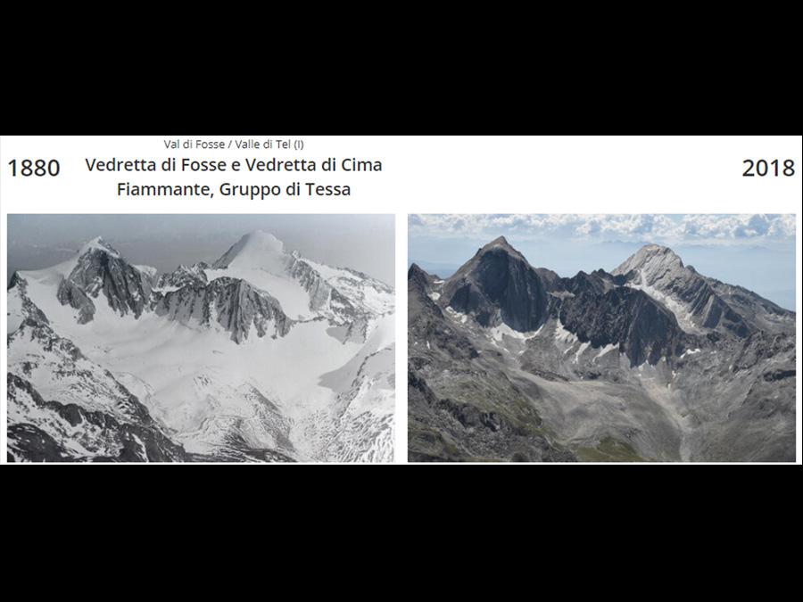Val di Fosse, Valle di Tel, Vedretta di Fosse e Vedretta di Cima Fiammante, Gruppo di Tessa (ANSA)