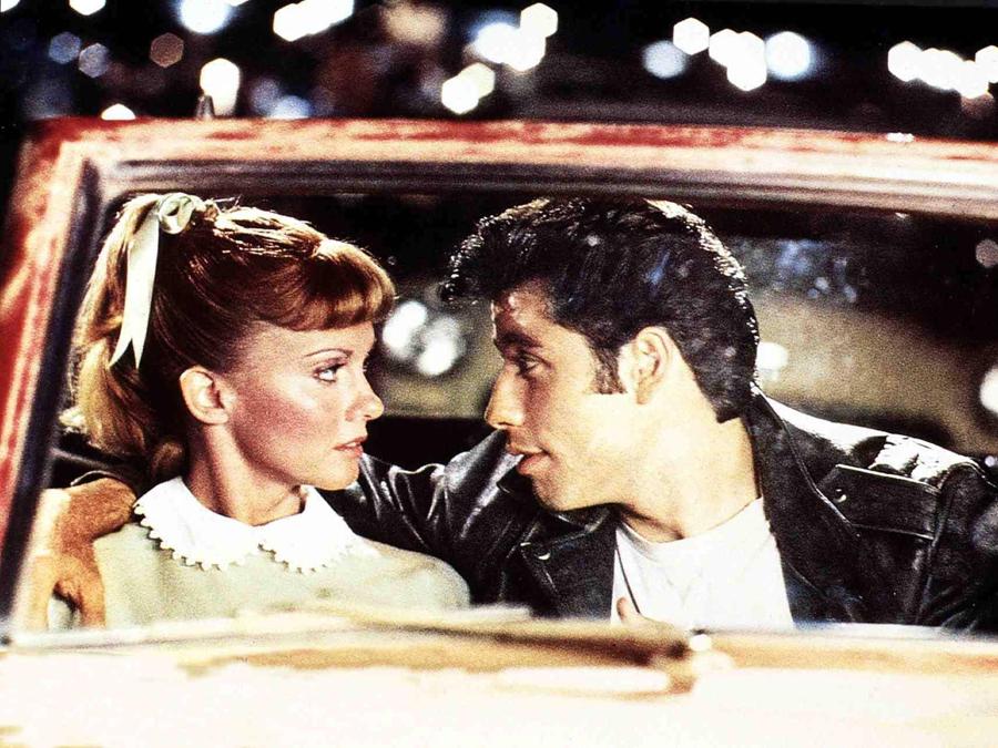 Un’ immagine di scena del film Grease 1978 nella foto Olivia Newton John e John Travolta. (foto IPP/imagostock/United Archives)