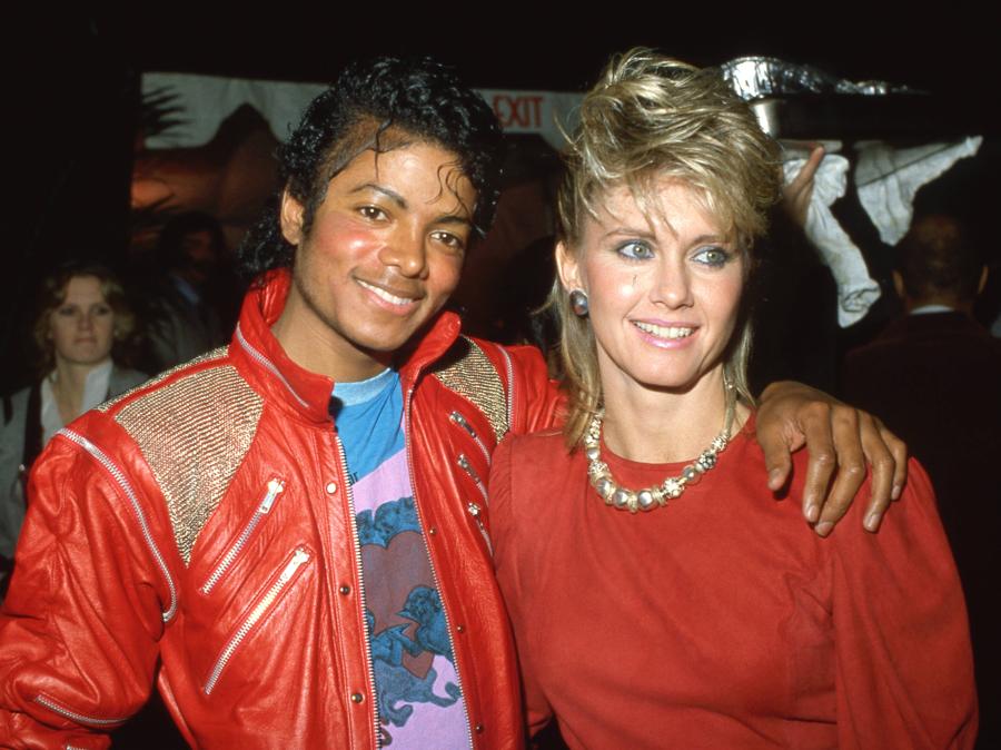 1983 -  nella foto Michael Jackson con Olivia Newton John. (Foto IPP/imagoStock/MediaPunch)