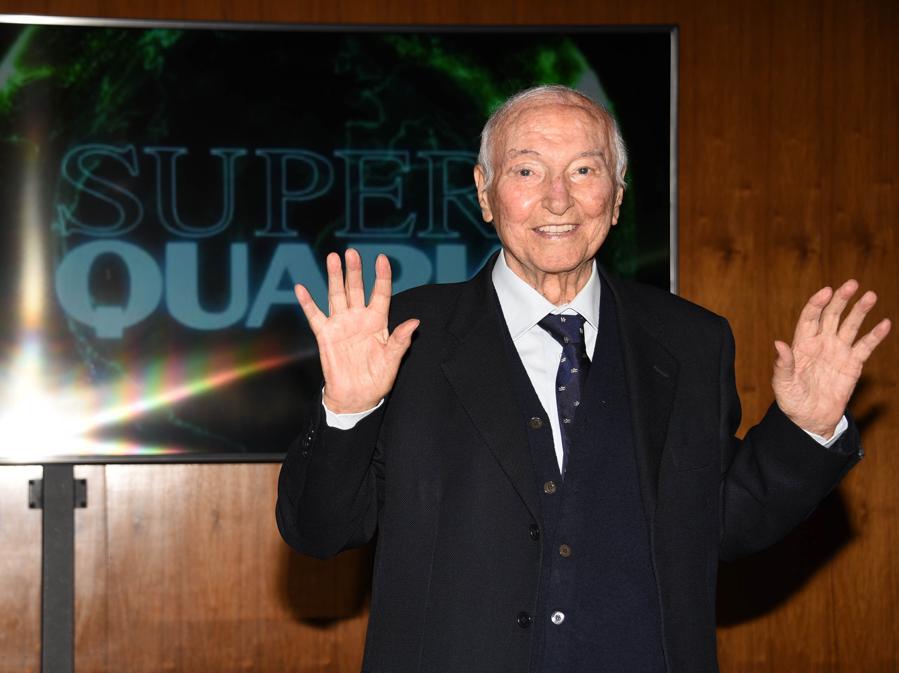 2020 - Il divulgatore scientifico Piero Angela alla presentazione della nuova serie della trasmissione Superquark. (foto/IPP/Gioia Botteghi)