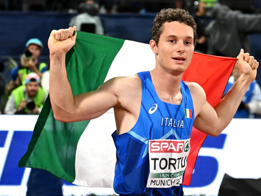 19 agosto - Atletica - Campionati Europei 2022 -  Filippo Tortu - bronzo 200m maschili. (EPA/Christian Bruna)