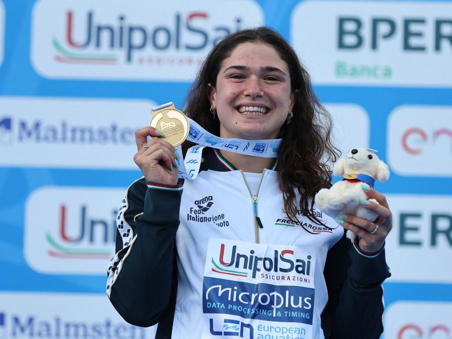 13 agosto -  Benedetta Pilato - oro - 100m rana femminile. (REUTERS/Antonio Bronic)