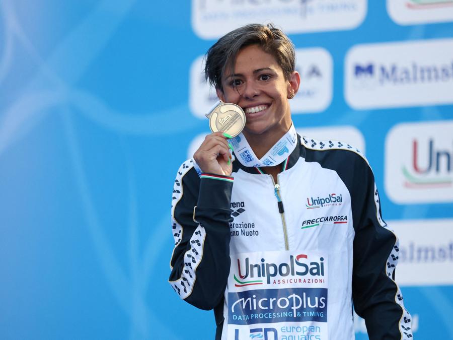 15 agosto -  Martina Caramignoli - bronzo  - 1500m stile libero femminile. (REUTERS/Antonio Bronic)