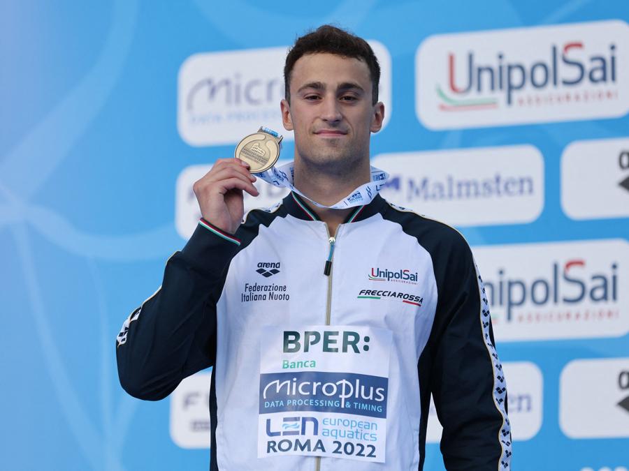 16 agosto - Alberto Razzetti -  bronzo - 200m farfalla maschile. (REUTERS/Antonio Bronic)