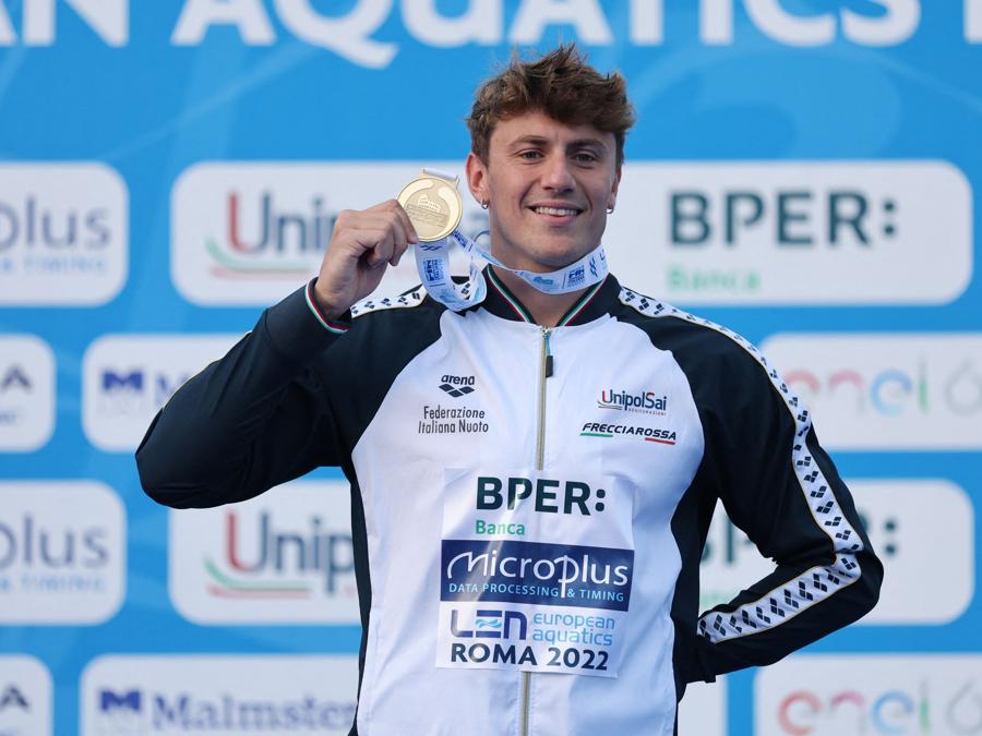 16 agosto -  Nicolo Martinenghi - oro - 200m rana maschile. (REUTERS/Antonio Bronic)