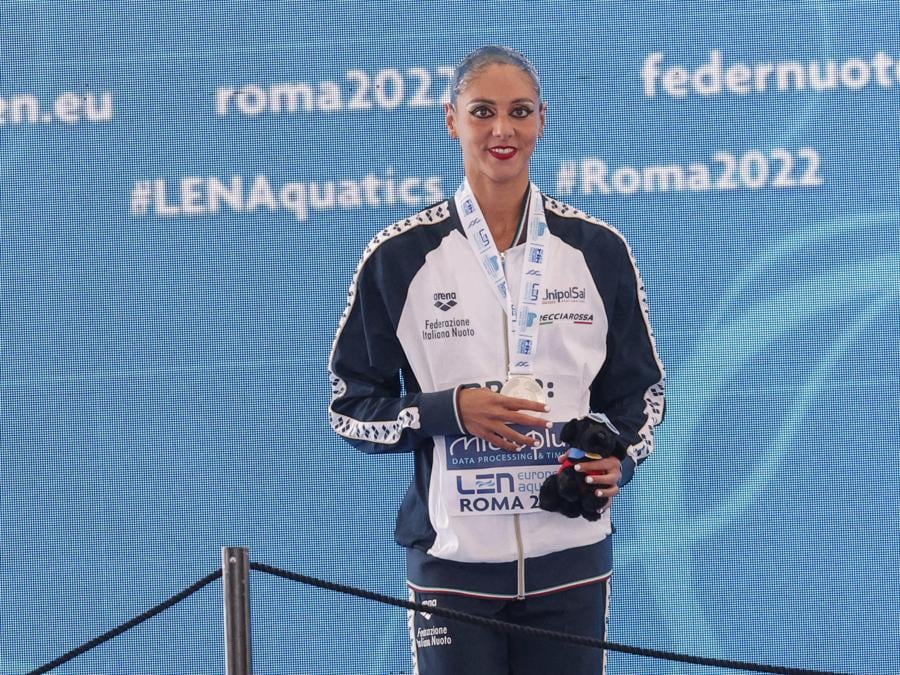 12 agosto - Nuoto sincronizzato - femminile - Tecnico singolo  - Linda Cerruti - argento. (ANSA/Giuseppe Lami)