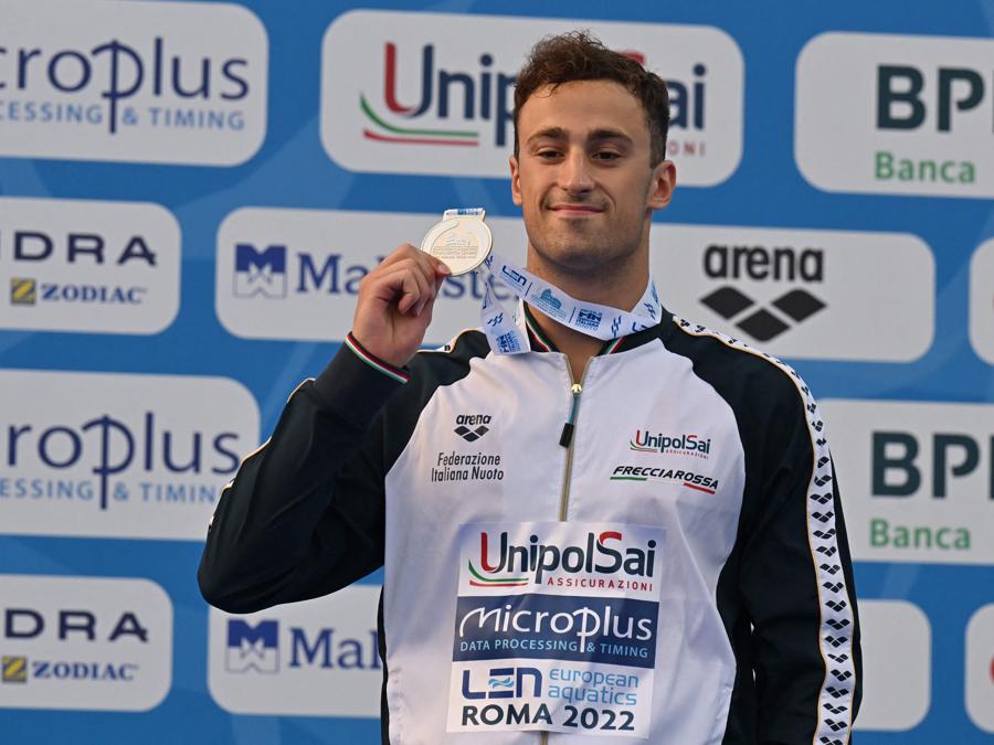 17 agosto - Alberto Razzetti - argento - 200m misto individuale maschile. (Photo by Alberto Pizzoli / AFP)
