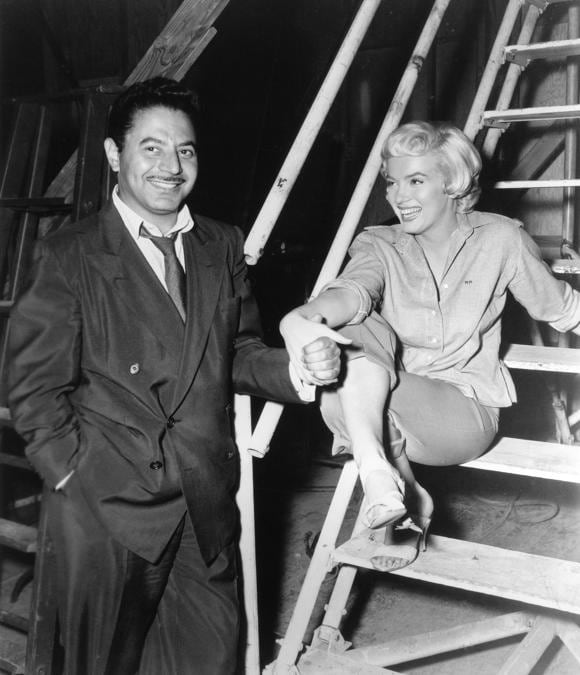 Sam Shaw and Marilyn Monroe during the filming of The Seven Year Itch, 20th Century Fox Studios, Los Angeles, California, 1954 (Photo by Sam Shaw ©Shaw Family Archives, Ltd)