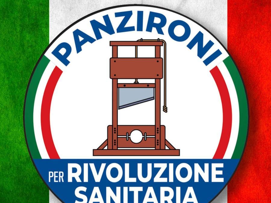Il simbolo di Rivoluzione Sanitaria, progetto politico di Adriano Panzironi (ANSA/ SITO WEB RIVOLUZIONE SANITARIA)