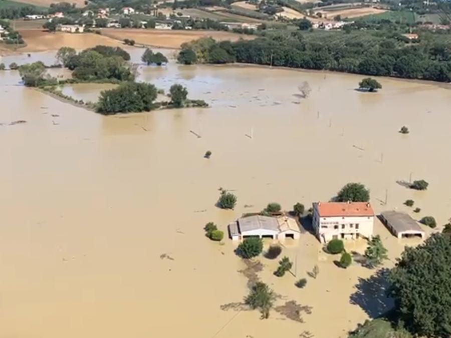 Alluvione nelle Marche. (Imagoeconomica)