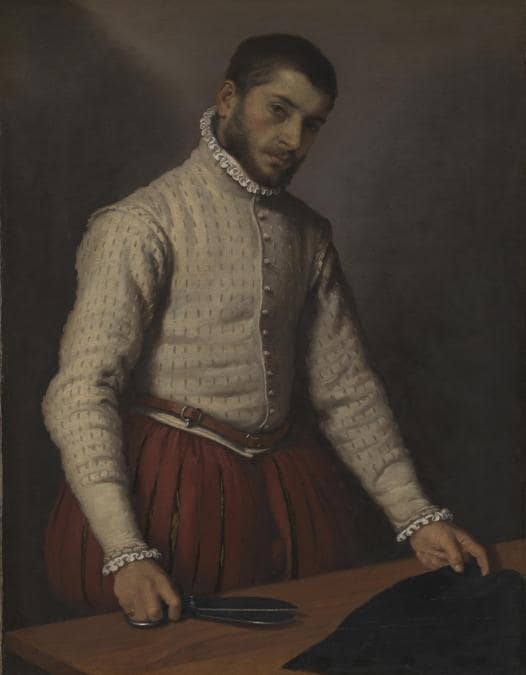 Giovanni Battista Moroni, The Tailor (Il Tagliapanni), 1565-70. Photo © The National Gallery, London