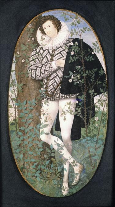 Nicholas Hilliard, Young Man among Roses, c.1587. © Victoria and Albert Museum, London