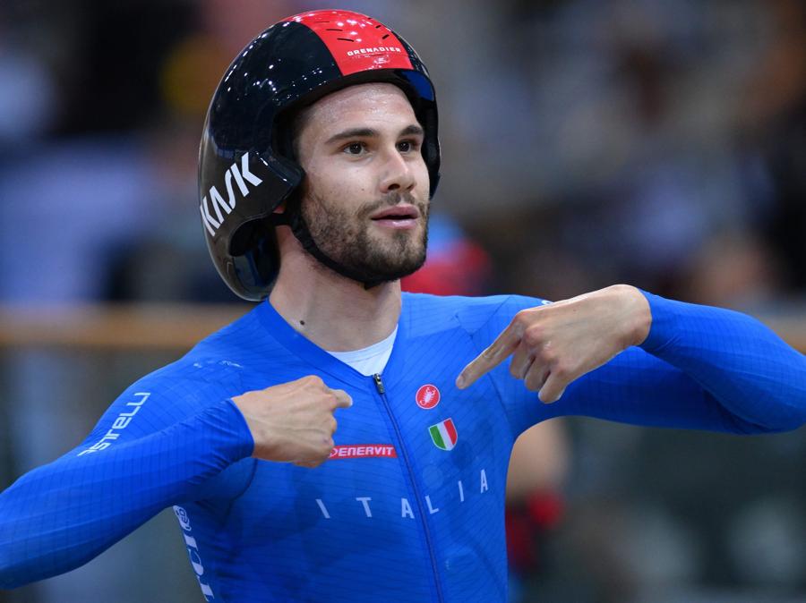 Filippo Ganna (Photo by Anne-Christine POUJOULAT / AFP)
