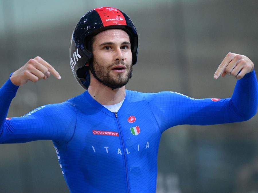 Filippo Ganna (Photo by Anne-Christine POUJOULAT / AFP)