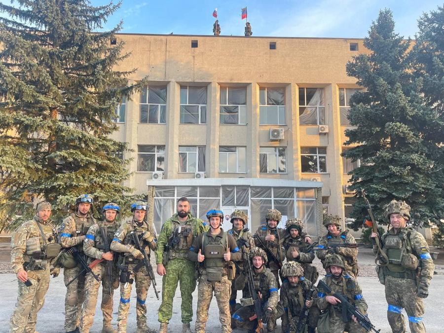 L’esercito ucraino a Lyman (Oleksiy Biloshytskyi/via REUTERS)