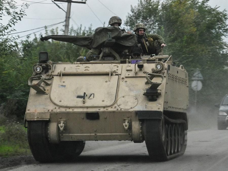L’esercito ucraino a Kramatorsk (Photo by Juan Barreto / AFP)