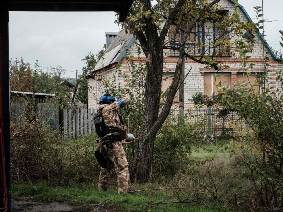 Kupiansk, nella regione di Kharkiv (Photo by Yasuyoshi Chiba / AFP)