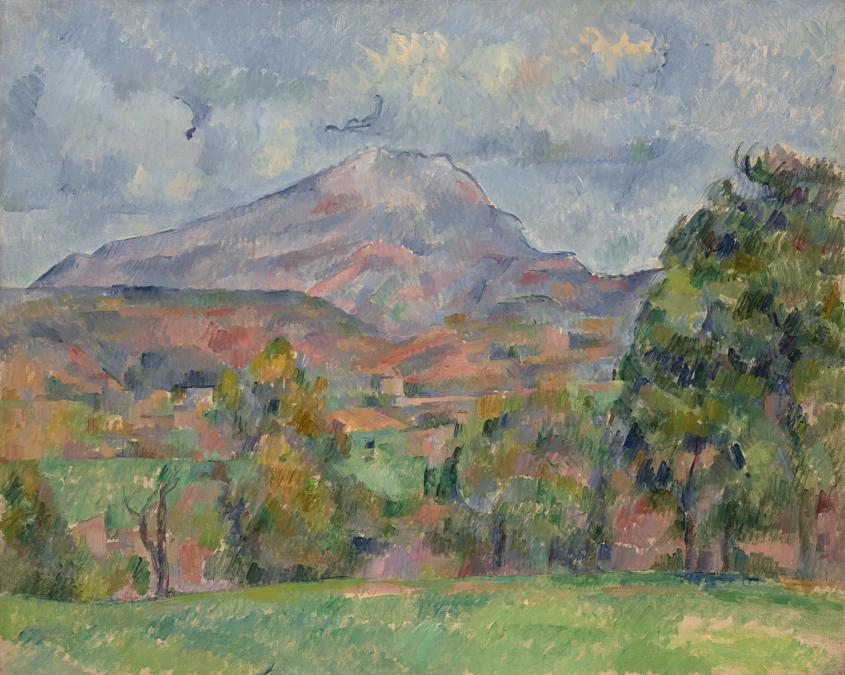 PAUL CEZANNE (1839-1906). La Montagne Sainte-Victoire, oil on canvas 25 5/8 x 31 7/8 in. (65.2 x 81.2 cm.). Painted in 1888-1890. Estimate on request, in excess of $120,000,000