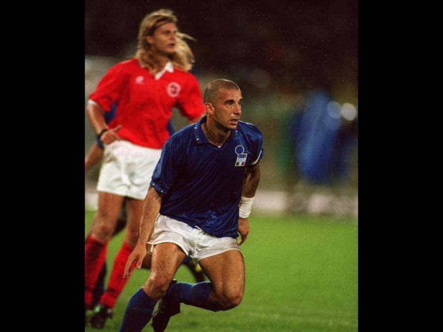 Gianluca Vialli in Nazionale  (Phil O'Brien/Getty Images)