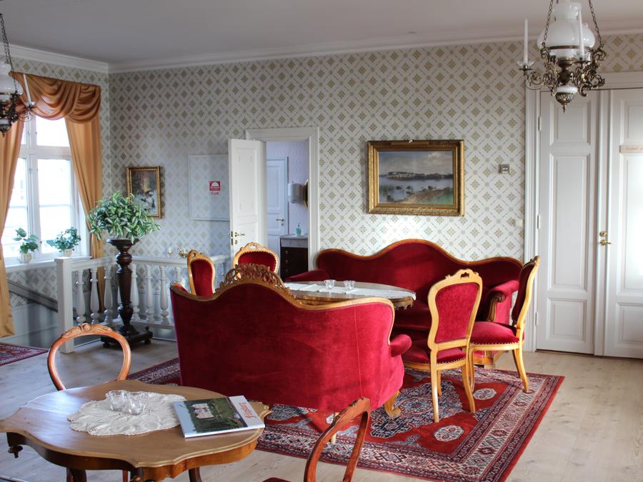 La lounge di Filipsborg The Arctic Mansion  (foto Filipsborg)