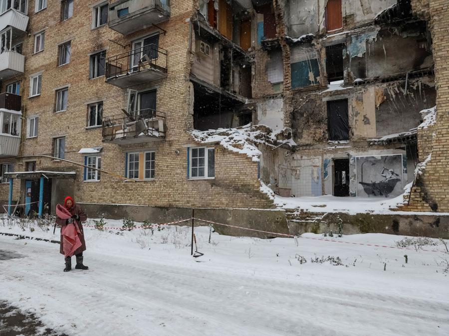 Edifici danneggiati a  Horenka (REUTERS/Gleb Garanich)