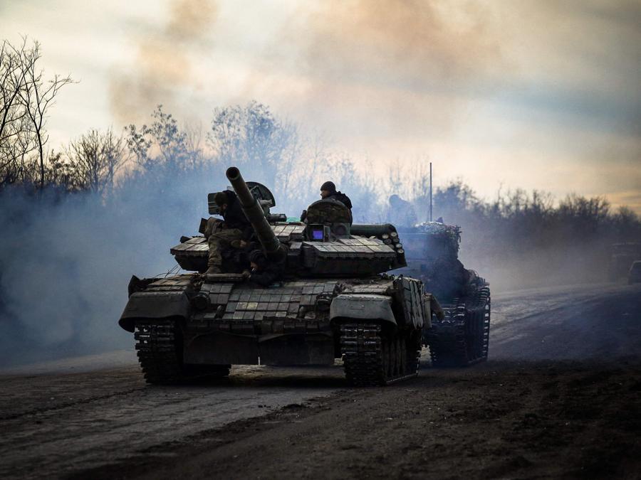Bakhmut, nel Donetsk. (Photo by Anatolii Stepanov / AFP)