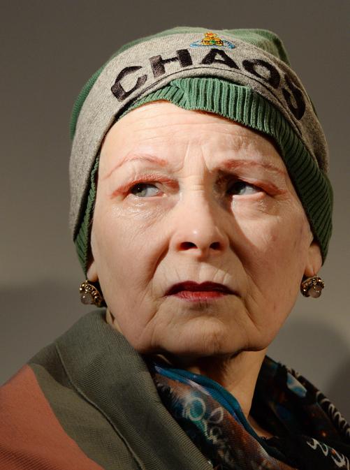 La stilista britannica Vivienne Westwood durante la conferenza stampa “End Ecocide in Europe” a Londra, Gran Bretagna, 15 gennaio 2014 . EPA/ANDY RAIN