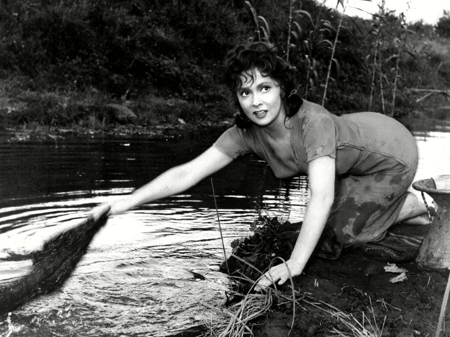 Scena del film Pane, amore e fantasia (1953) nella foto Gina Lollobrigida . Foto IPP