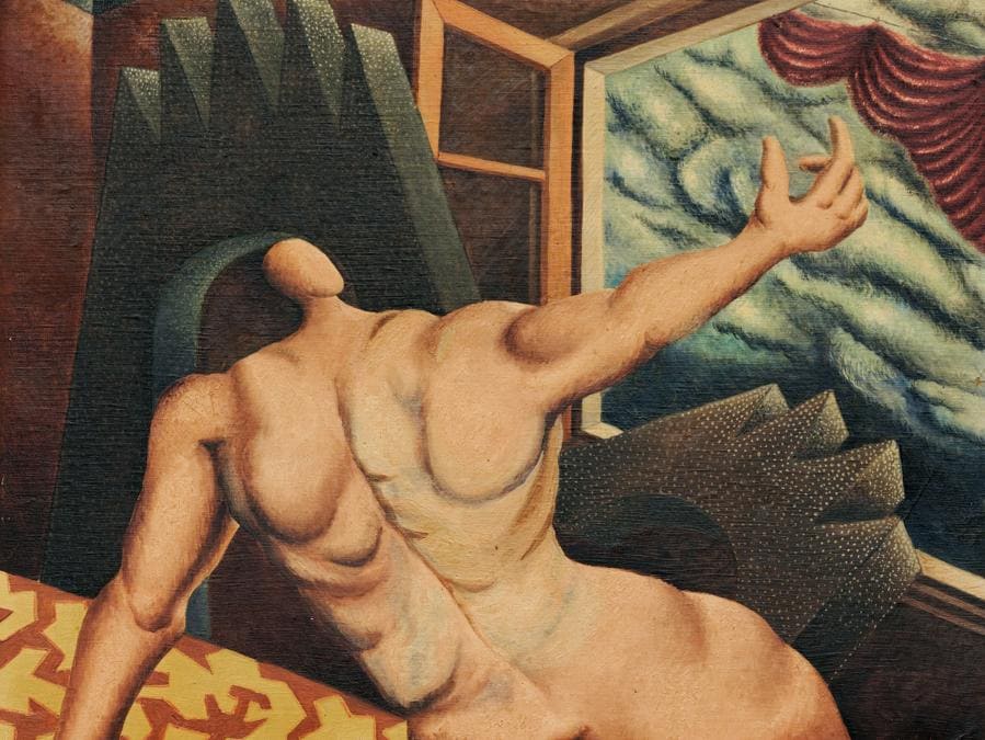Bolaffi. Alberto Savinio, «L’attesa di Enea», 1929, stima 350-450.000 €, venduto a 370.000 €, Courtesy Bolaffi 