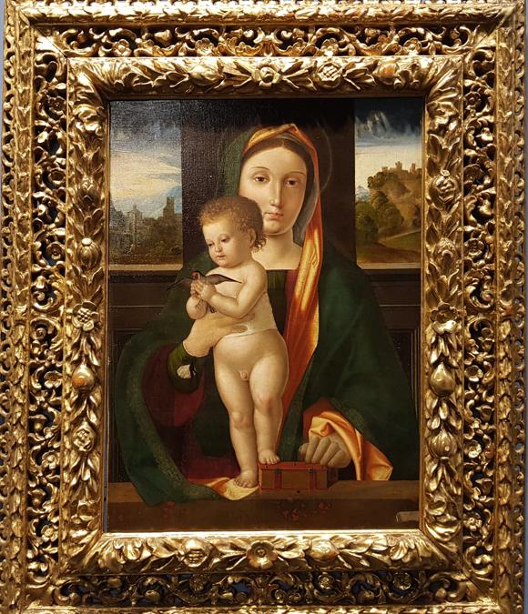 A.Solario, Madonna col bambino. Da Arcuti Fine Art-Roma