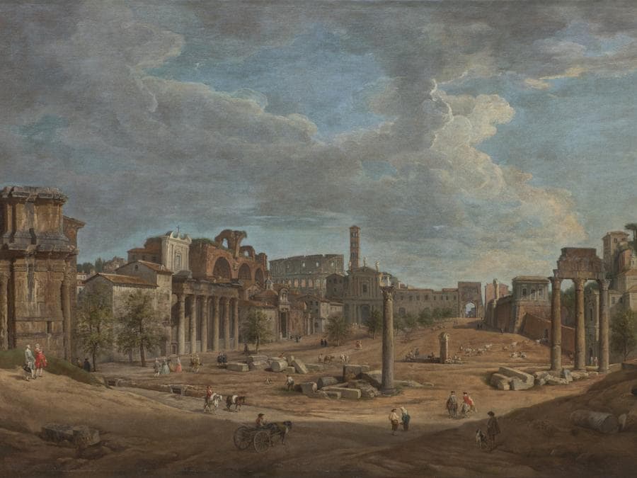 Giovanni Paolo Panini, Roma, Vista dei Fori col Palatino. Da DYS44-Londra
