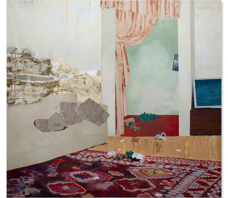Property from a Private Distinguished Collection Mohammed Sami (b. 1984) Family Issues I. Acrylic on linen 226 by 244 cm. 89 by 96 in. Executed in 2019. Estimate: 50,000 - 70,000 GBP