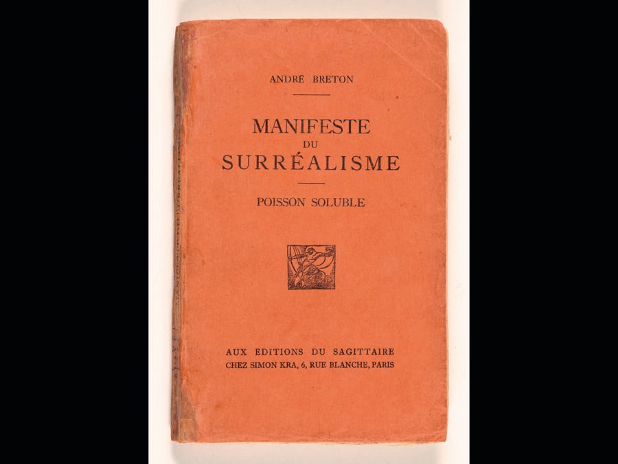 André Breton «Manifeste du surréalisme. Poisson soluble» Éditions du Sagittaire   - Paris 1924. Museum Boijmans Van Beuningen, Rotterdam 