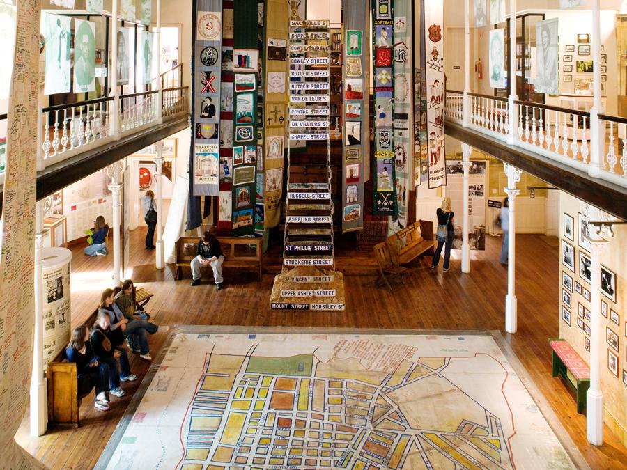 CB8KXY Cape Town: District Six Museum - main area with map. Image shot 2007. Exact date unknown.