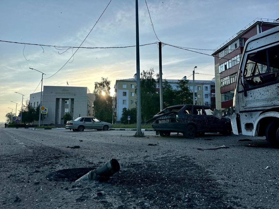 Città di Shebekino nella regione di Belgorod. Governor of Russia's Belgorod Region Vyacheslav Gladkov via Telegram/Handout via REUTERS