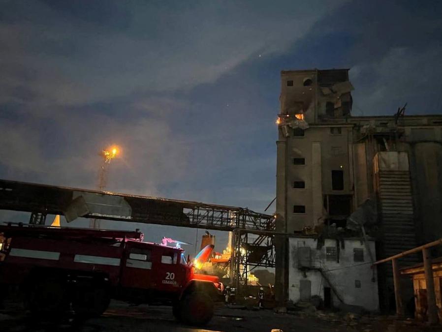 Una proprietà danneggiata dall’esplosione di un drone russo nella regione di Odessa. (Il governatore della regione di Odessa Oleh Kiper tramite Telegram/dispensa tramite Reuters)