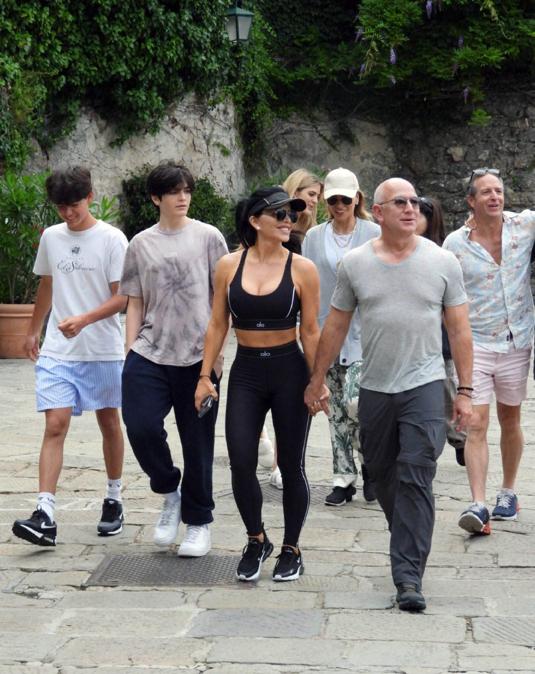 Jeff Bezos e Lauren Sanchez a Portofino in giugno. (Photo by Mega/GC Images)