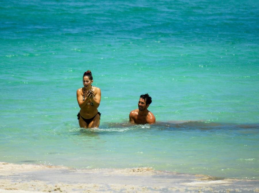 Jaina Lee Ortiz e Jay Haydene a Pantelleria in luglio. (Photo by Mega/GC Images)
