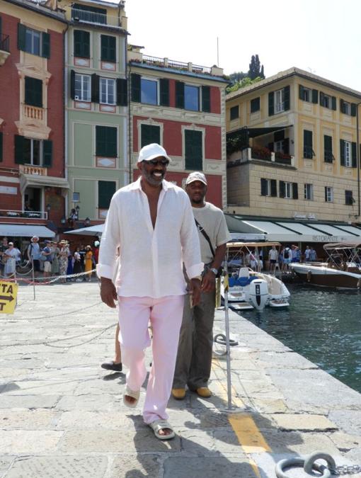 Steve Harvey in luglio a Portofino. (Photo by Mega/GC Images)