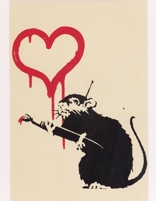LOVE RAT-2004 serigrafia su carta-London (UK), Emilia and Alessandro Private Collection 