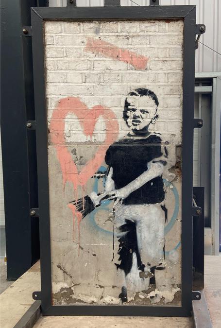 Heart Boy- 2009 vernice spray su muro di mattoni Brentwood (UK), Brandler Galleries 