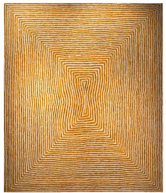 Galleria Arts d’Australie. Tjumpo Tjapanangka (1929 -2007). Wilkinkarra, 2005. Acrilico su tela 150 x 180 cm. L’opera dell’artista aborigeno è stata messa in vendita a 80.000 euro