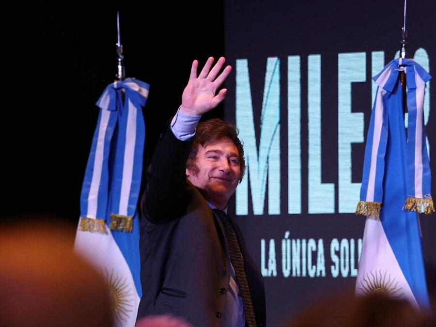 Il presidente eletto Javier Milei ( REUTERS/Agustin Marcarian)