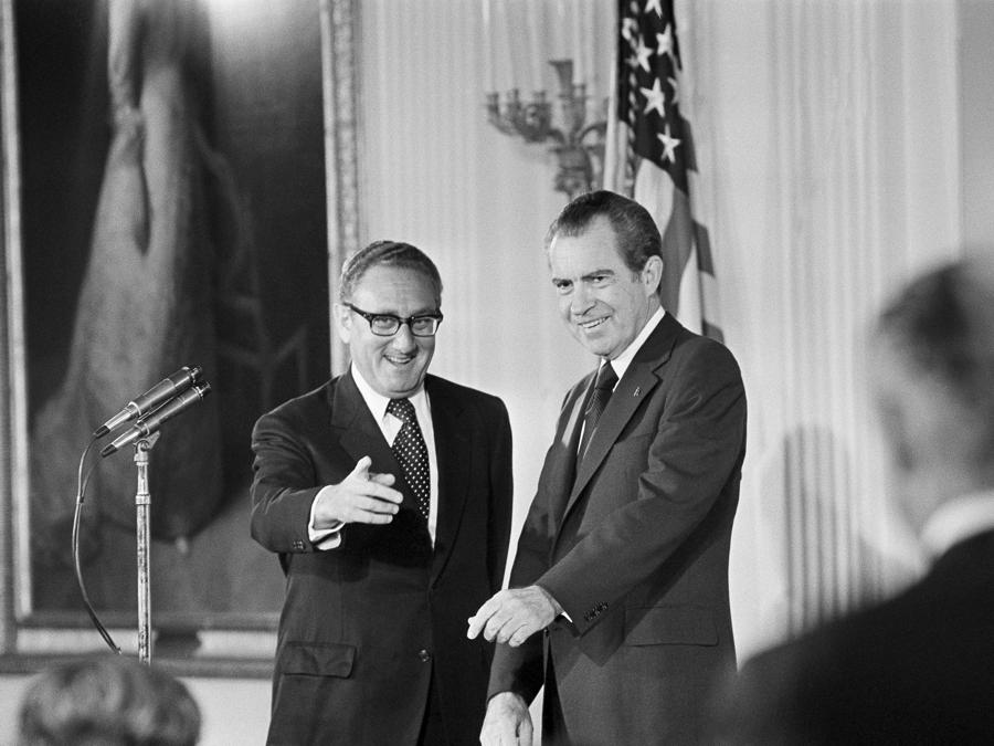  Henry Kissinger con Richard Nixon   (Associated Press/LaPresse)