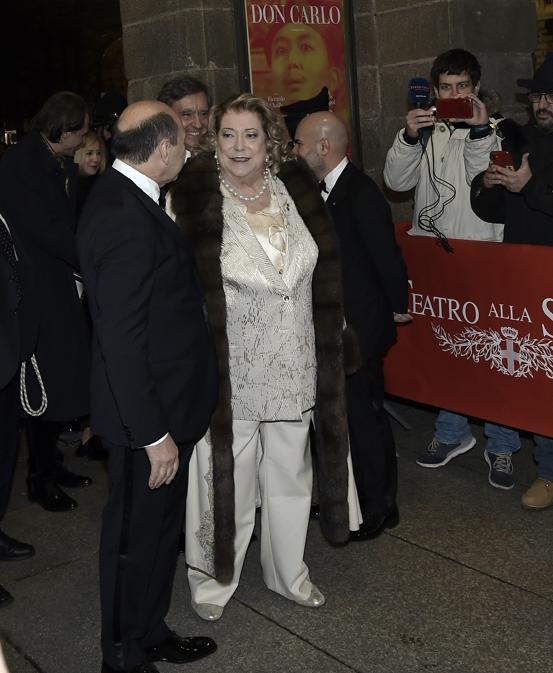 Diana Bracco ed il Sovrintendente alla Scala, Dominique Meyer. (Italy Photo Press)